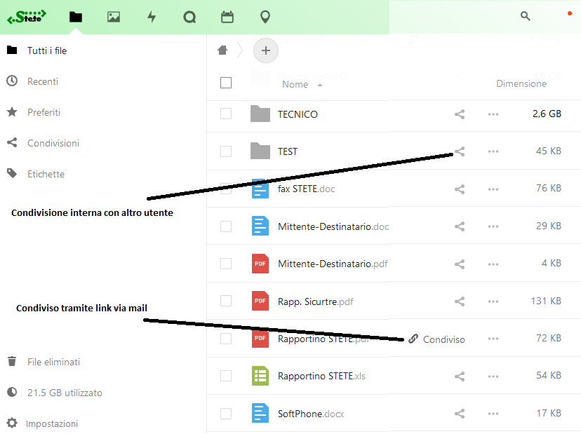 1011 SteteCloud - STETE-FILE/NEXT WebShareCloud - immagine 4